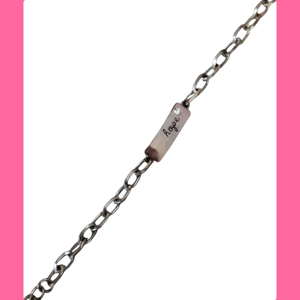 Hope Crystal Bracelet in Silver